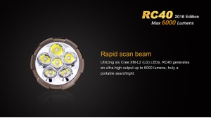 Fenix RC40 - 6000 Lumeni - 730 Metri - Editie 2016